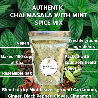 Chai Masala with Mint Leaves 2 oz