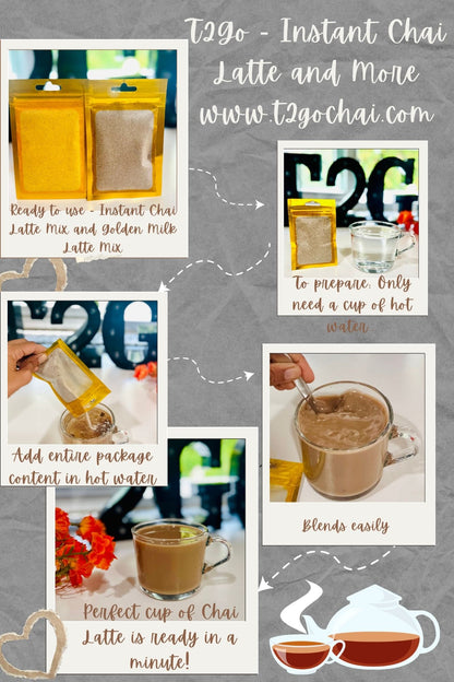 Premium Chai Latte Sweetened - Single Servings