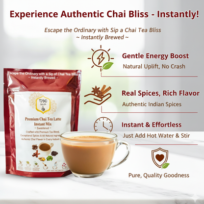 Cardamom Chai Latte Mix | Instant Wellness Tea Blend 8 oz – T2GO Chai