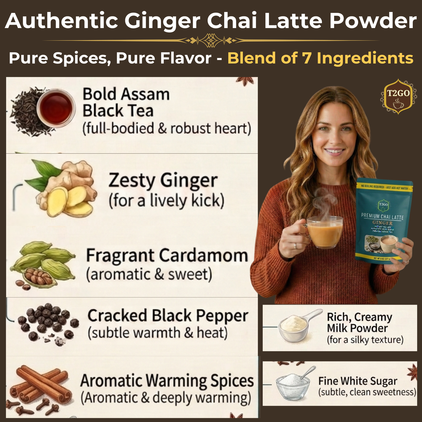Ginger Chai Latte Mix Low Sugar