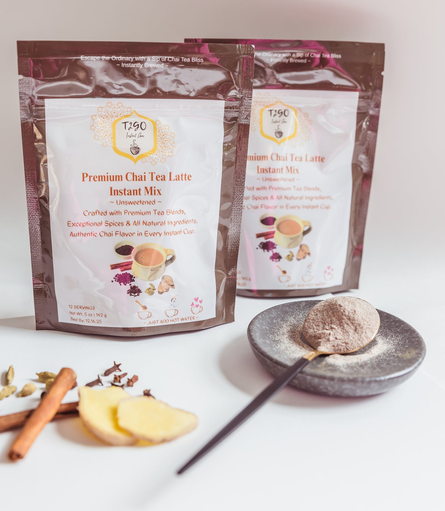 Premium Chai Latte Unsweetened - 5 oz bag