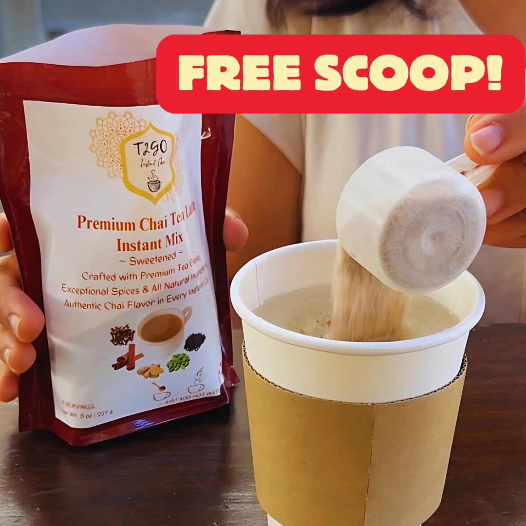 Unsweetened Ginger Chai Latte Mix (5 oz) | Instant Sugar-Free Wellness Tea – T2GO