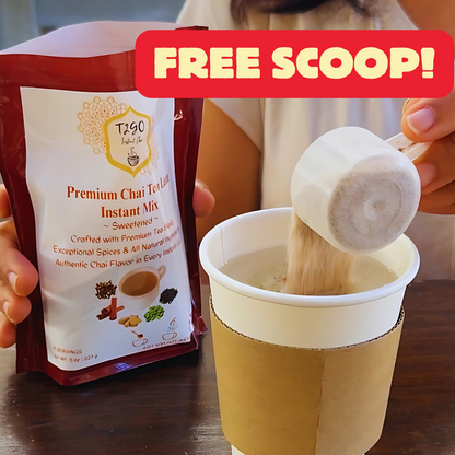 Unsweetened Ginger Chai Latte Mix (5 oz) | Instant Sugar-Free Wellness Tea – T2GO