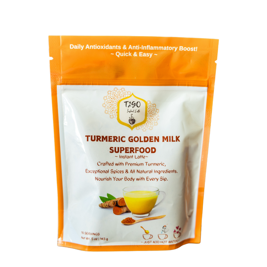 Premium Turmeric Milk Latte Mix | Golden Milk Powder with Spices – T2GO Chai