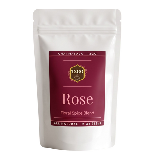 Rose Chai Masala – Floral Chai Spice Blend (All Natural, No Sugar) 2 oz
